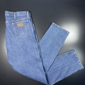 Wrangler 47 Advanced Comfort Jeans Men's 38x34 Straight Stretch Denim Y2K